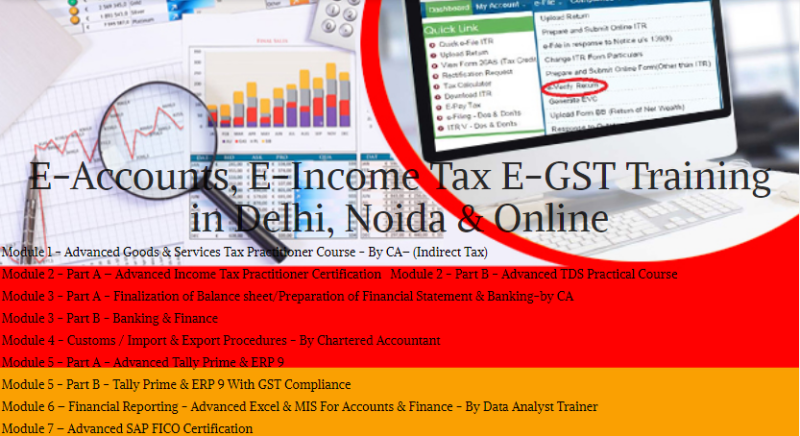 Job Oriented Accounting Course in Delhi, GST and Income Tax Course in Delhi